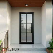 Load image into Gallery viewer, Euro 48" x 96" Entryway Iron Door - LH Inswing