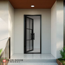 Load image into Gallery viewer, Euro 48" x 96" Entryway Iron Door - LH Inswing