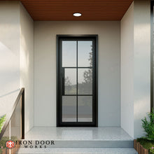 Load image into Gallery viewer, Euro 36" x 96" RH Inswing Entryway Iron Door