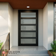 Load image into Gallery viewer, Pivot 60&quot; x 108&quot; RH Entryway Iron Door
