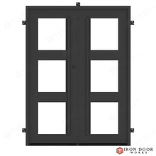 Load image into Gallery viewer, Contempo 2x3 Glass Panel - Double - Exterior Iron Door
