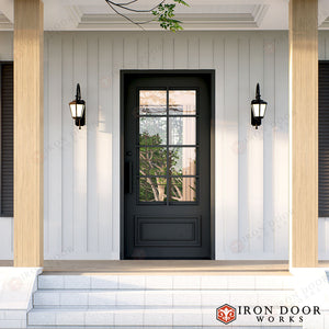 Craftsman Entryway Iron Door - 48" x 96" RH Inswing