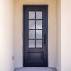 Craftsman Entryway Iron Door - 48" x 96" LH Inswing