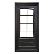 Load image into Gallery viewer, Craftsman Entryway Iron Door - 48&quot; x 96&quot; LH Inswing
