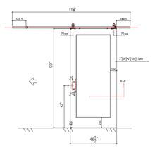 Load image into Gallery viewer, Sliding Steel Barn Door
