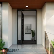 Load image into Gallery viewer, Pivot 60&quot; x 108&quot; LH Entryway Iron Door
